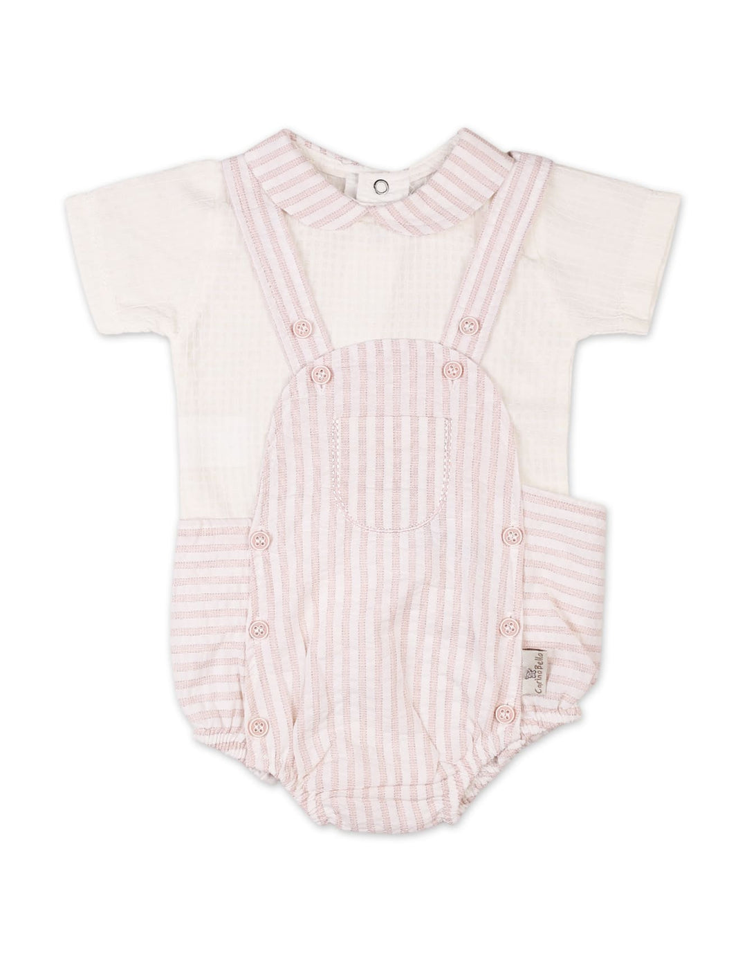 Baby Summer Bodysuit Beige Premium Turkish Collection at Zubaidas