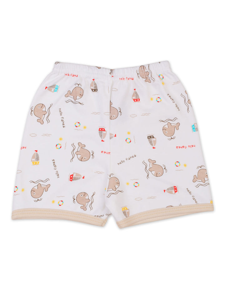 Baby Summer Co Ord Set Whale Beige at Zubaidas Best Online Baby Shop in Pakistan