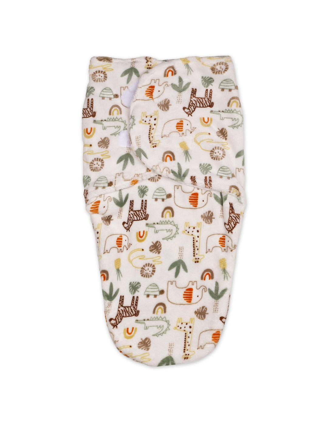 Baby Swaddle Wrap with Velcro Closure Safari White at Zubaidas Online Pakistan