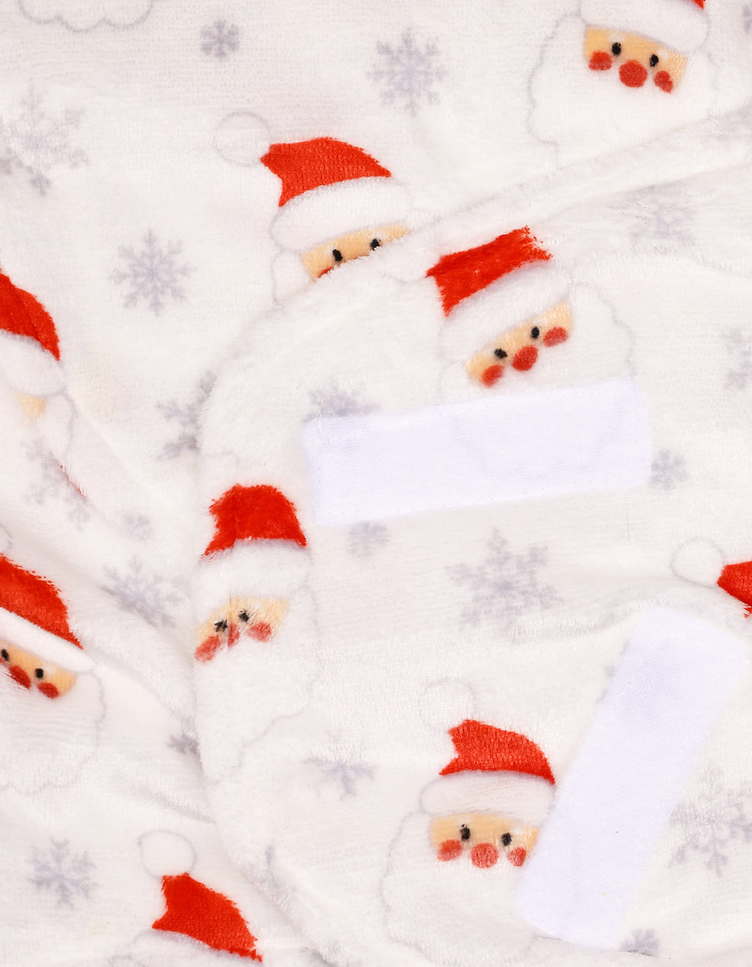 Baby Swaddle Wrap with Velcro Closure Santa White and Red at Zubaidas Official Pakistan