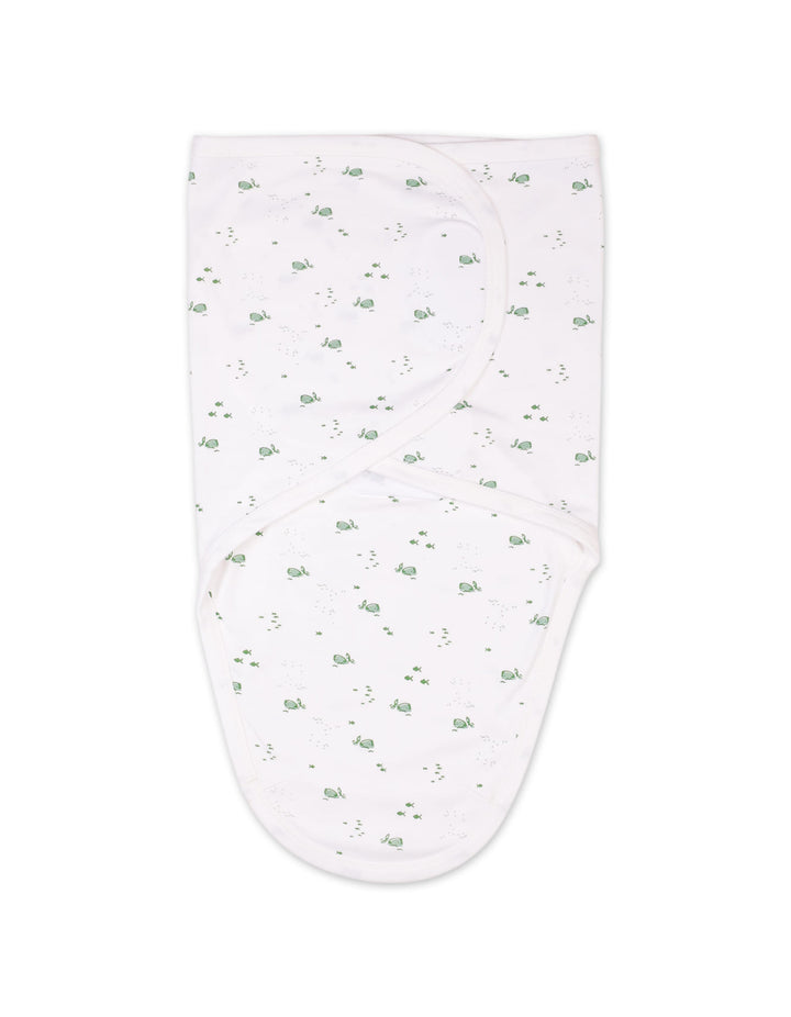 Baby Swaddling Sheet Bambies Marine Printed White at Zubaidas Official Pakistan