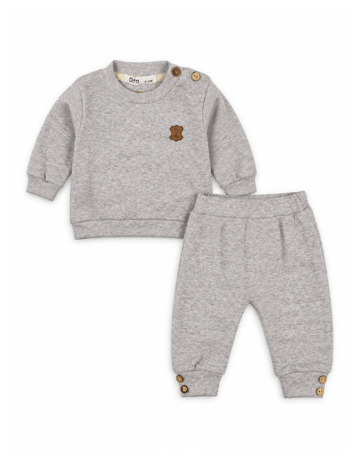 Baby Thermal Suit Set Grey at Zubaidas