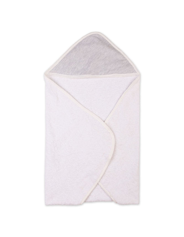 Baby Towels Bambies Hooded Grey and Cream at Zubaidas