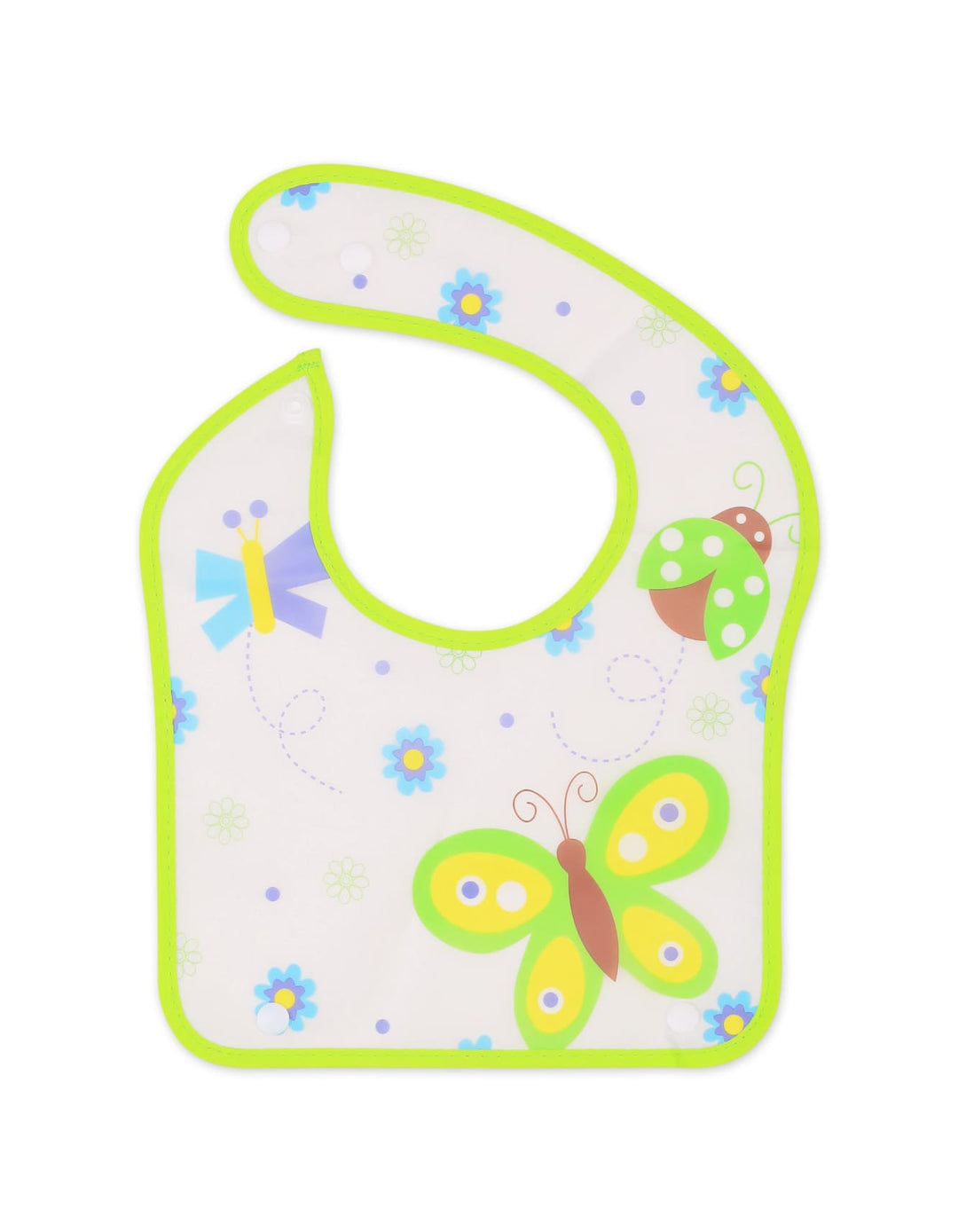 Baby Waterproof Bib with Detachable Crumb Catcher Green at Zubaidas Best Online Baby Store in Pakistan