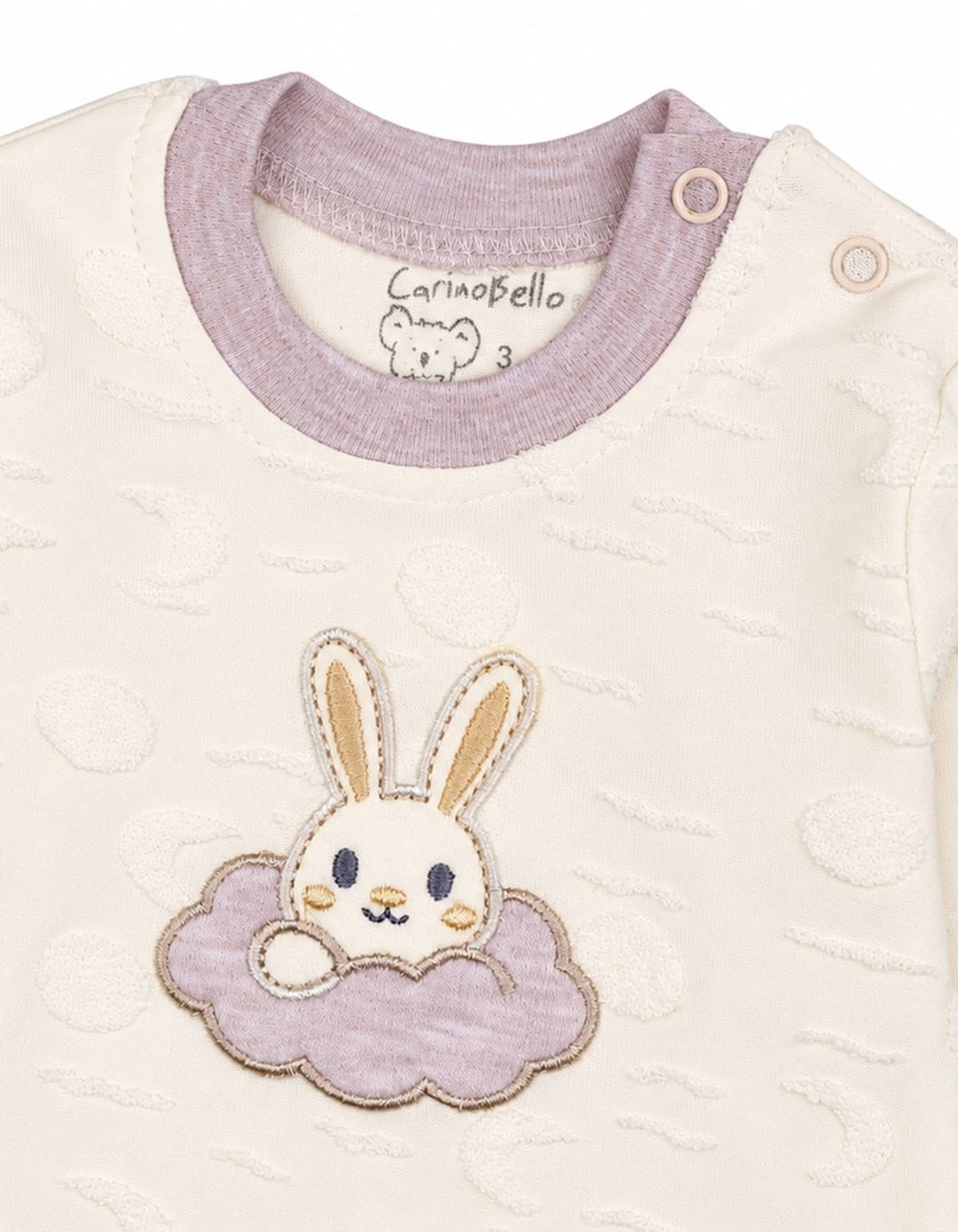 Baby Winter 2 Piece Suit Set Bunny Off White and Beige at Zubaidas Official Pakistan