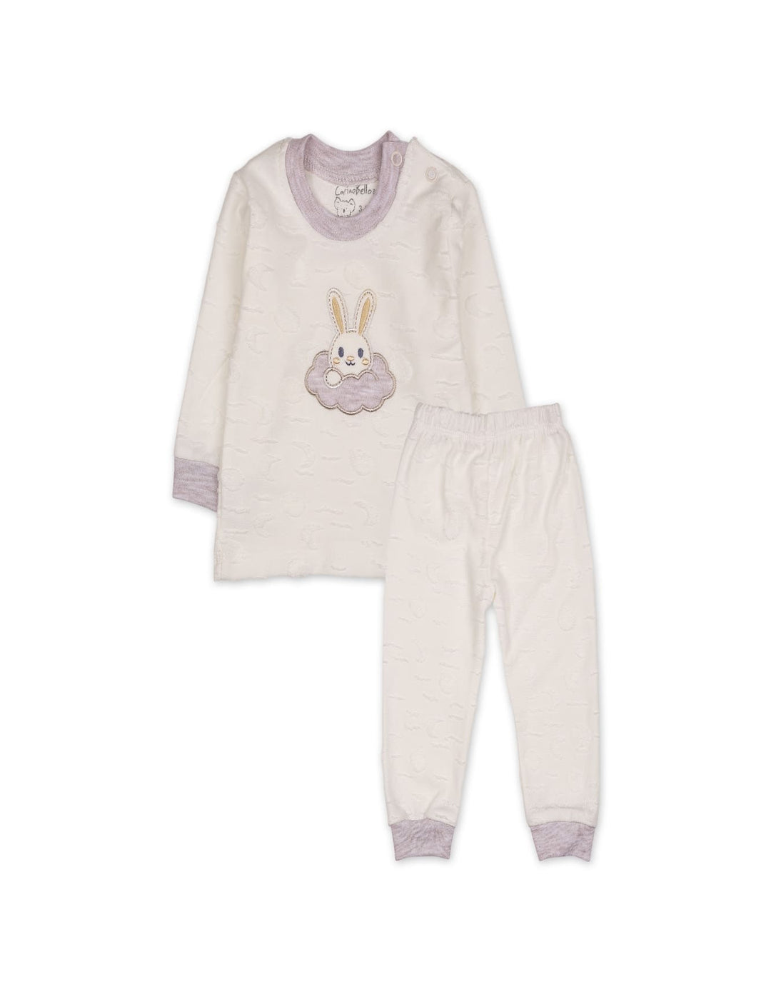 Baby Winter 2 Piece Suit Set Bunny Off White and Beige at Zubaidas