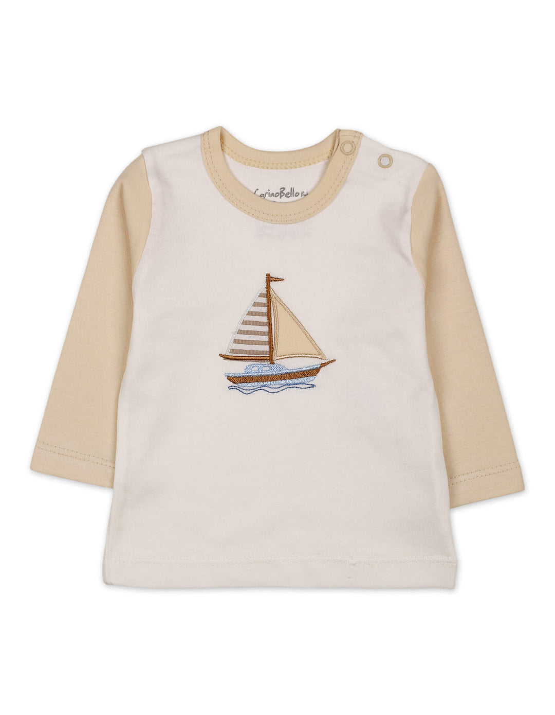 Baby Winter 2 Piece Suit Set Sailboat Cream and Off White at Zubaidas Online Pakistan