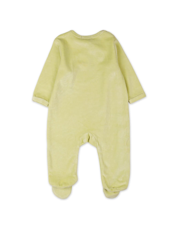 Baby Winter Clothes Bambies Floral Embroidery Footed Yellow at Zubaidas Official