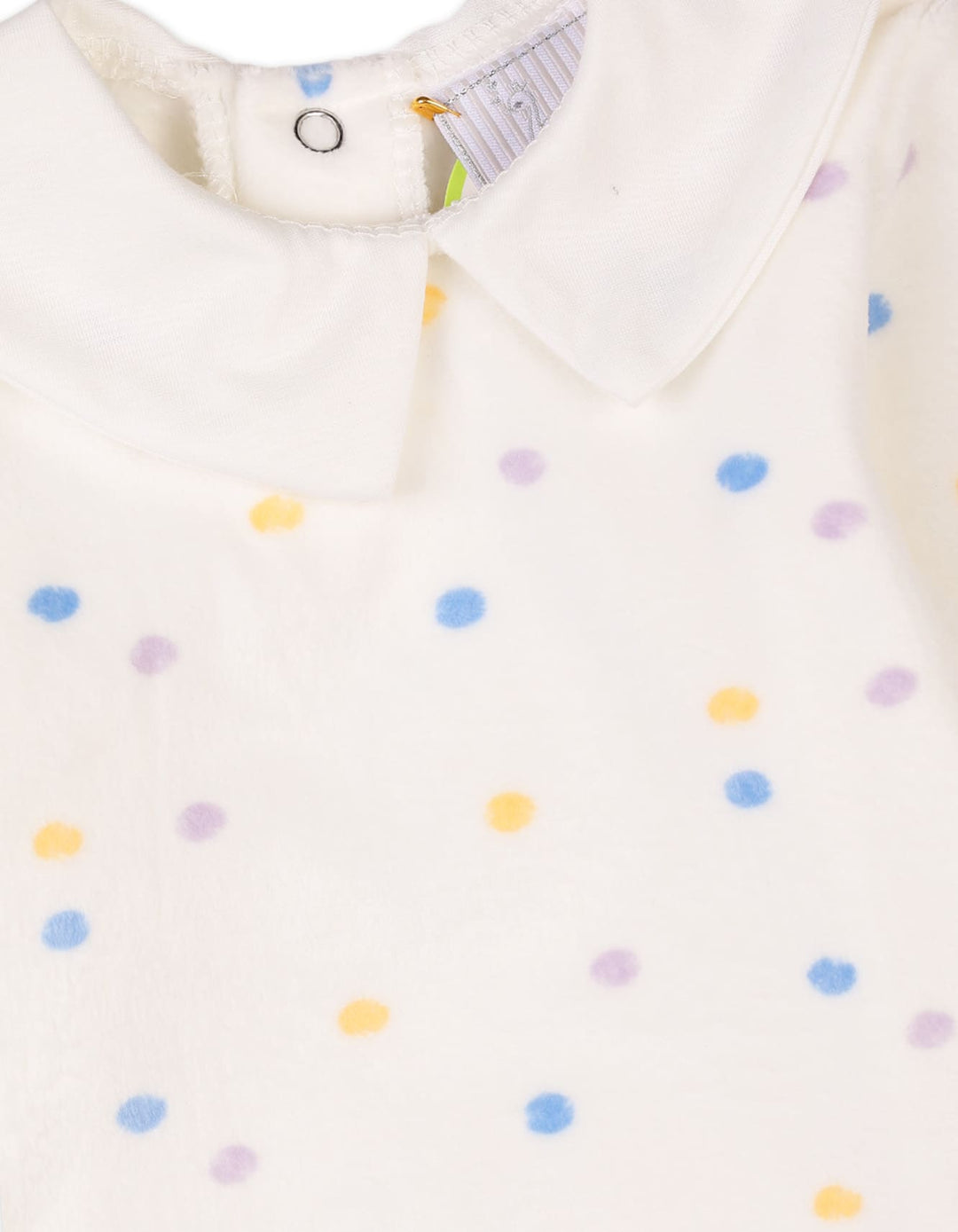 Baby Winter Clothes Bambies Pastel Polka Dot White at Zubaidas Pakistan