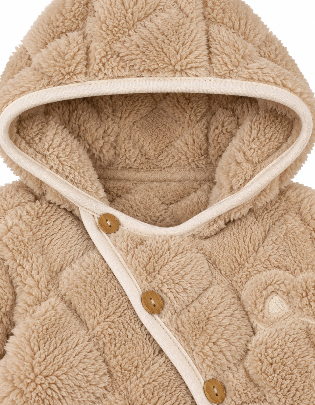 Baby Winter Hooded Sleep Suit Brown at Zubaidas Official Pakistan