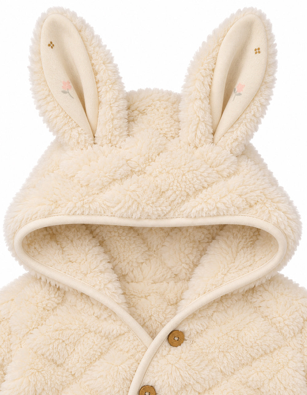 Baby Winter Hooded Sleep Suit with Bunny Ears at Zubaidas Pakistan