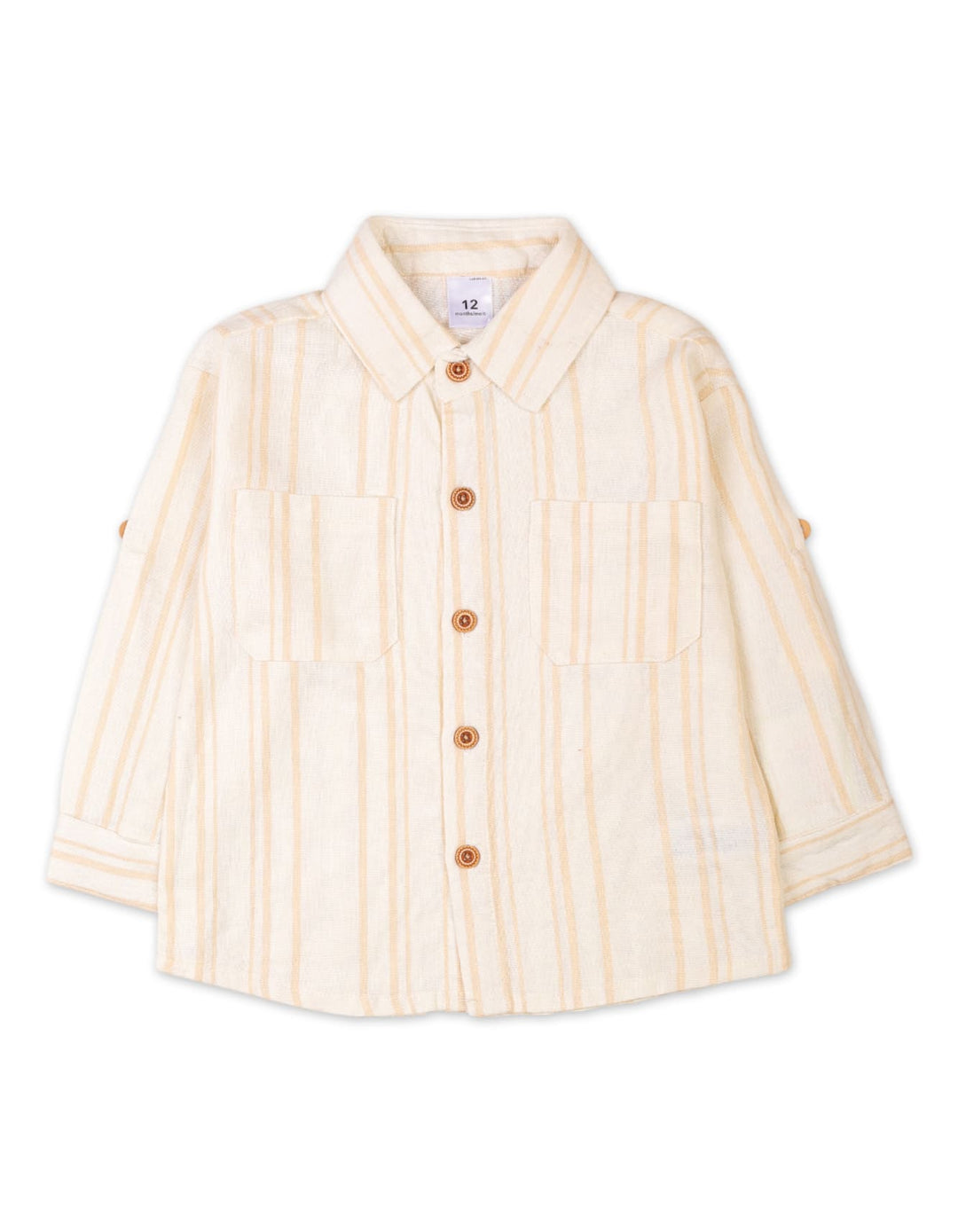 Baby Winter Outfit Striped Shirt and Brown Pants Sets Bambies at Zubaidas Pakistan