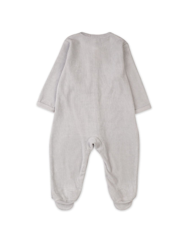Baby Winter Outfits Bambies Car Embroidery Footie Gray at Zubaidas Official