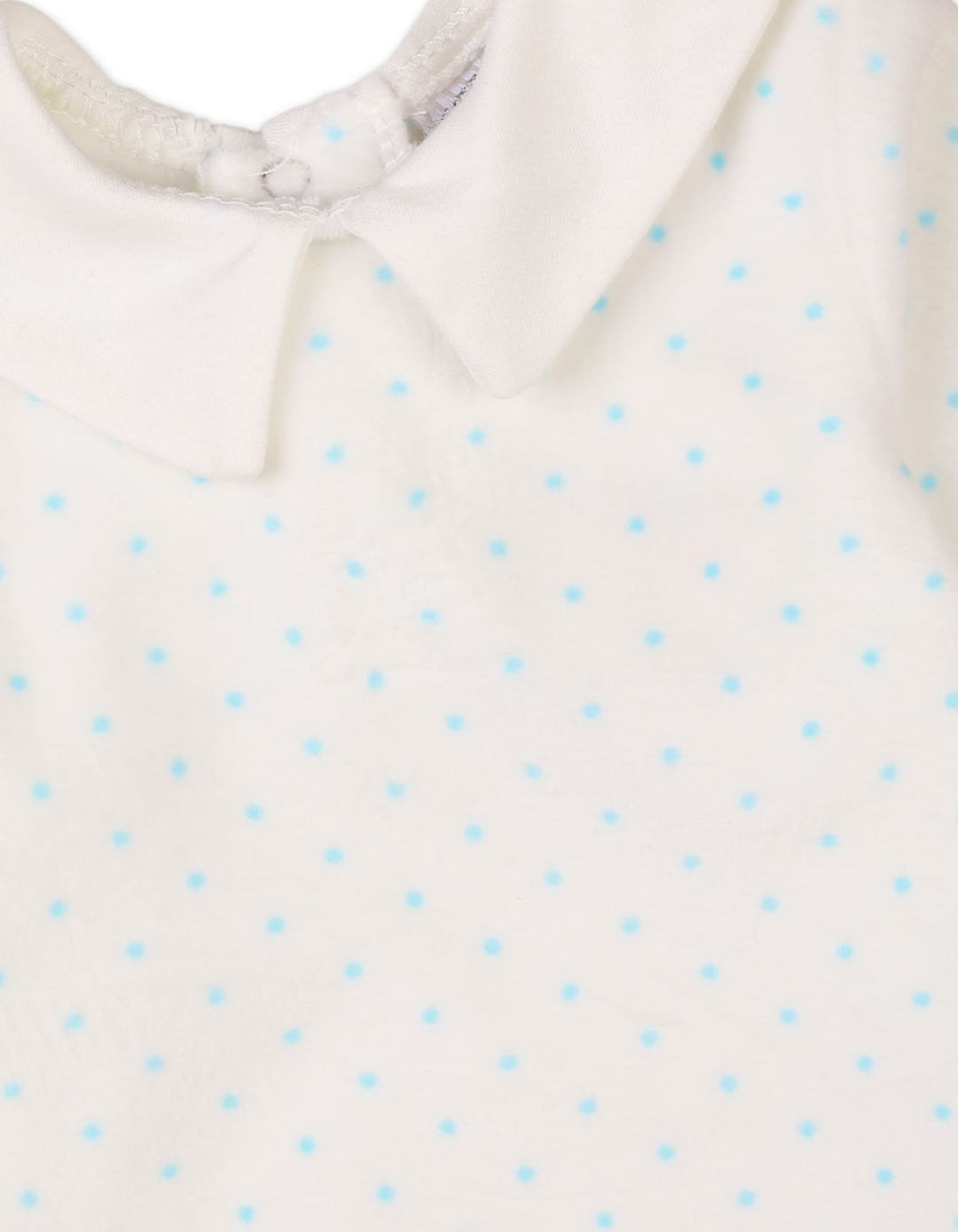 Baby Winter Outfits Bambies Polka Dot Footie White at Zubaidas Official  