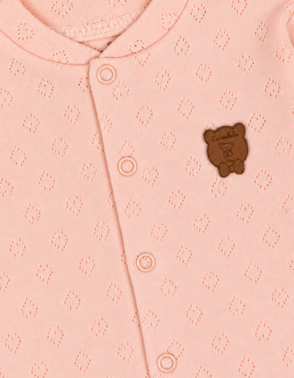 Baby Winter Romper with Cap Bear Peach at Zubaidas Official Pakistan