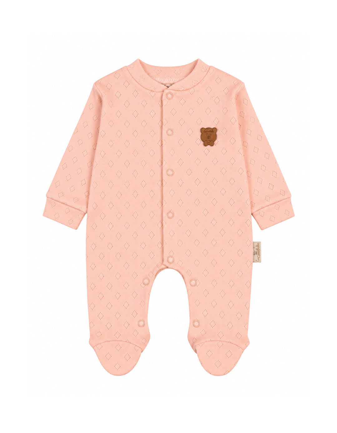 Baby Winter Romper with Cap Bear Peach at Zubaidas Best Online Baby Kids and Moms Store in Pakistan