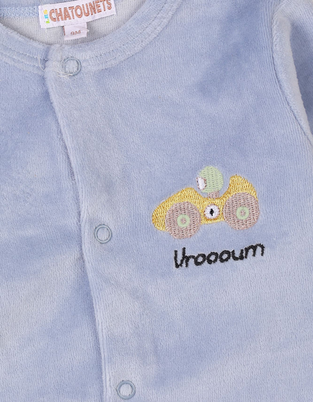 Baby Winter Rompers Bambies Footed Light Blue at Zubaidas Pakistan