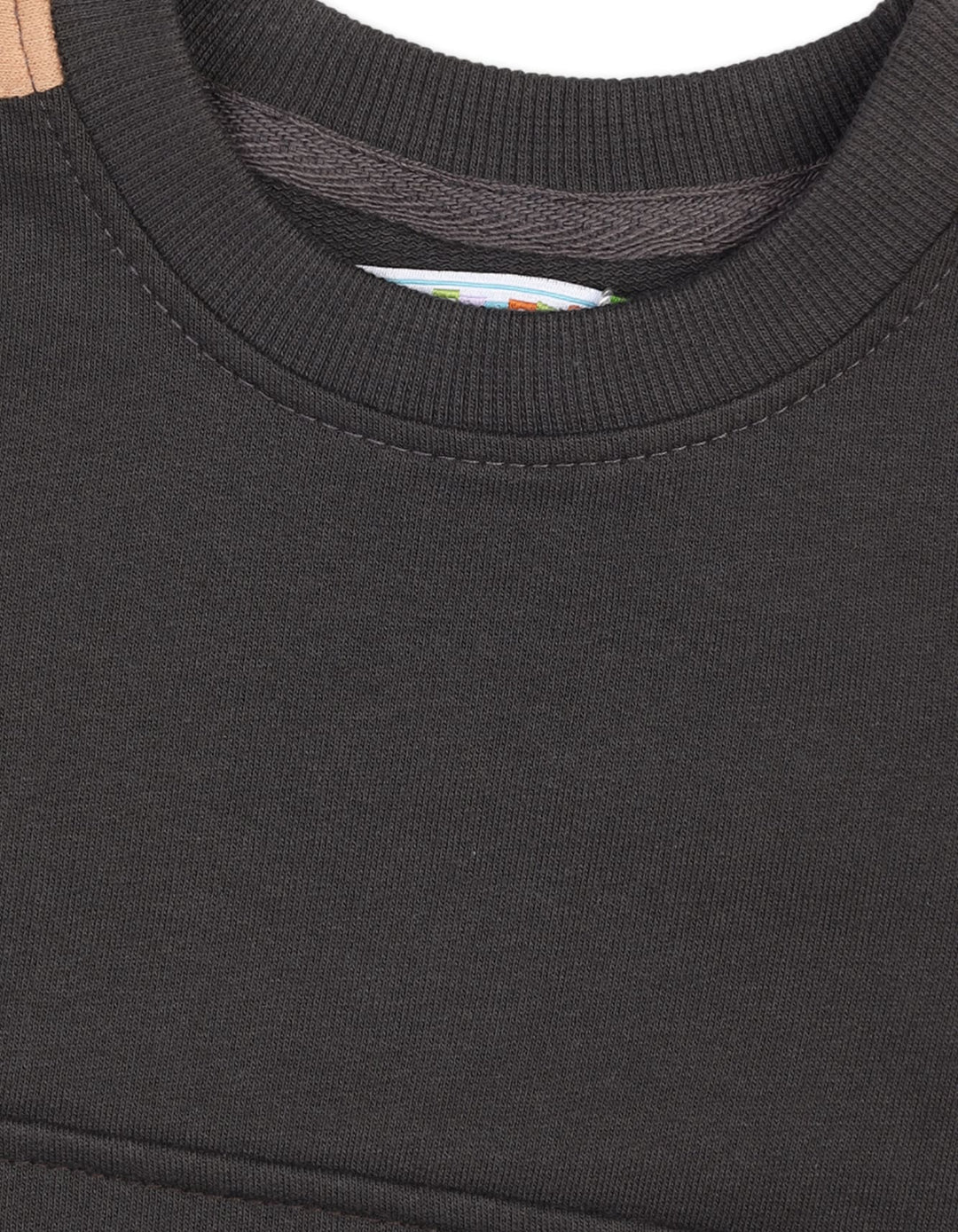 Baby Winter Sweatshirt Bambies Kangaroo Pocket Charcoal at Zubaidas Pakistan best baby store