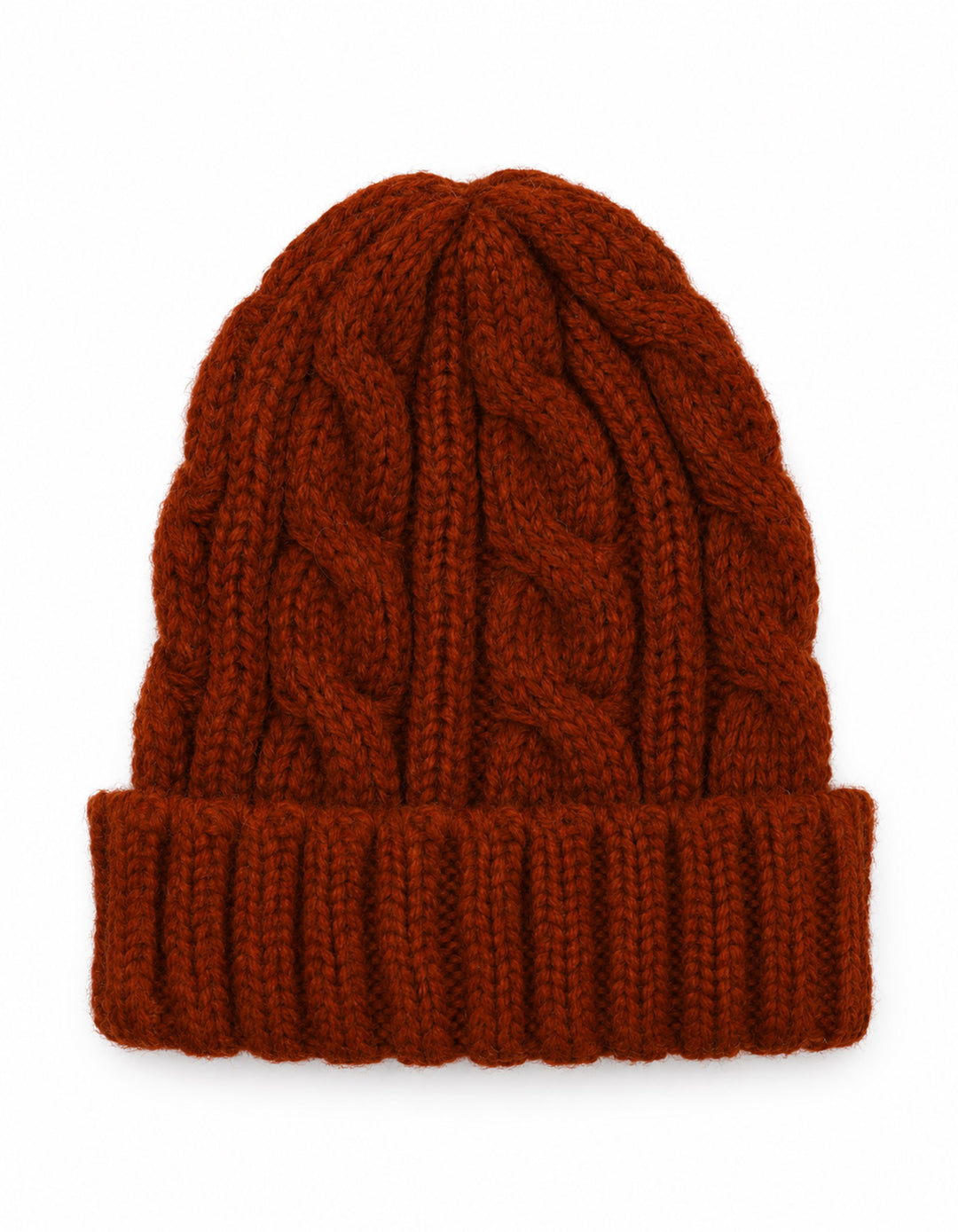 Baby Woolen Caps Cable Knit Pattern Red at Zubaidas