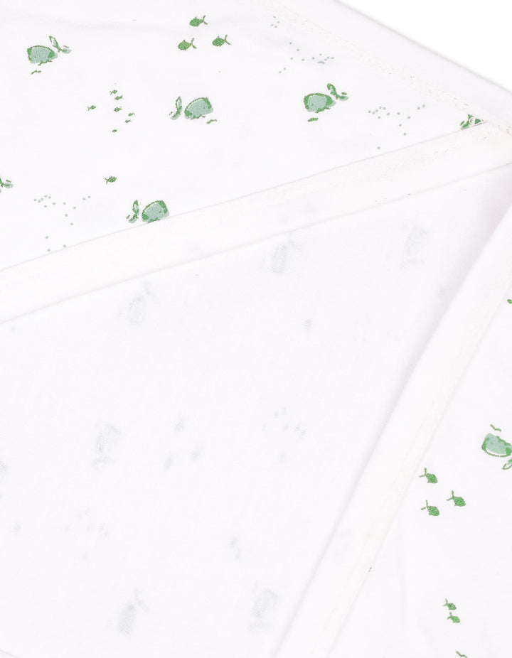 Baby Wrapping Sheet Bambies Marine Printed White at Zubaidas Online Pakistan