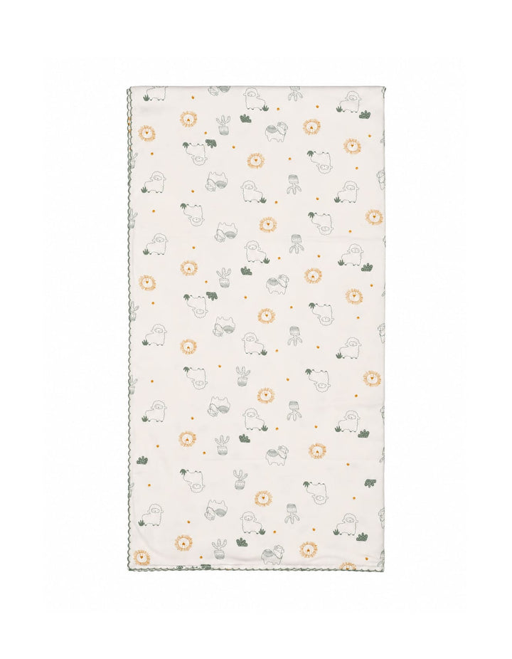 Baby Wrapping Sheet Desert Animal Off White at Zubaidas