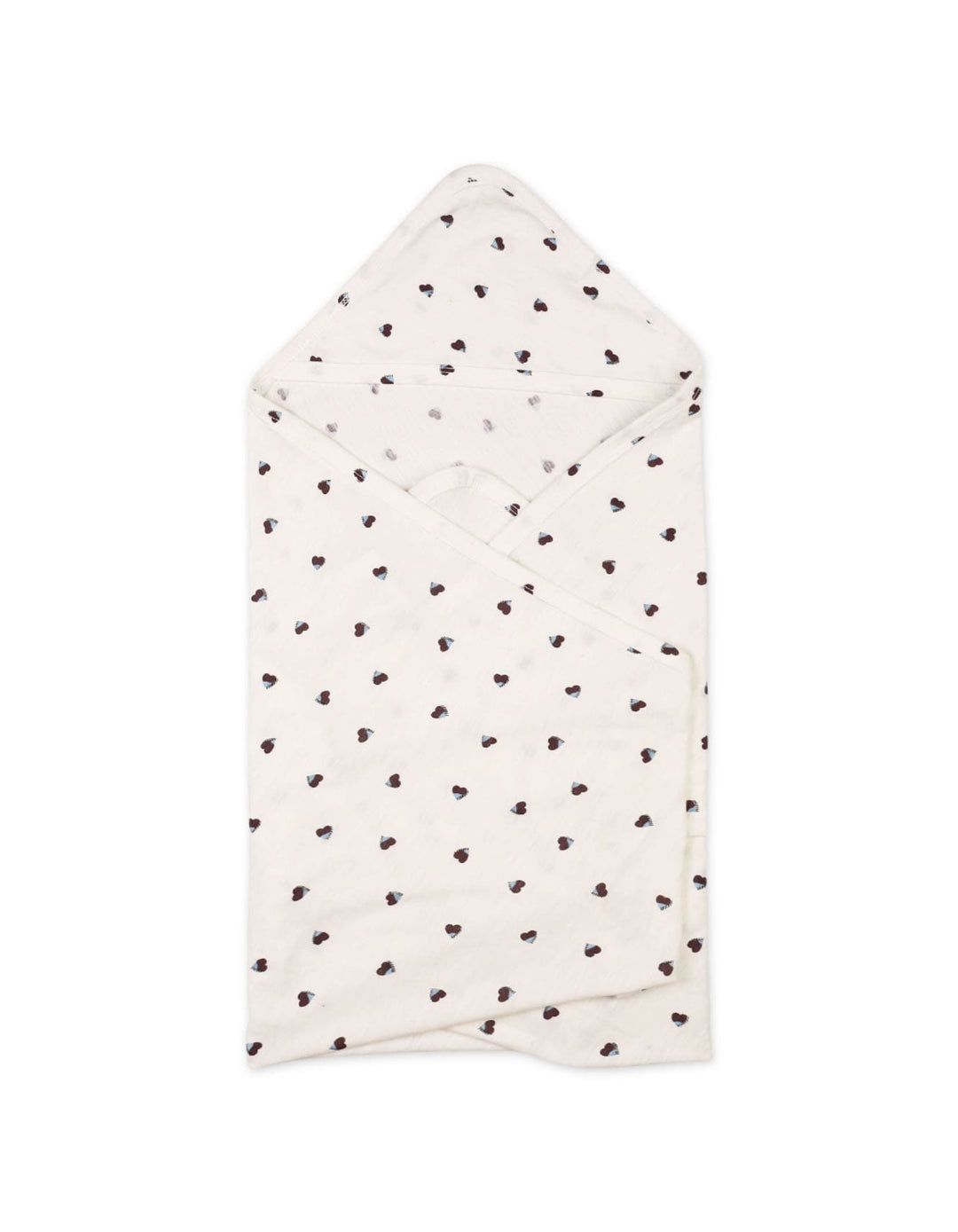 Baby Wrapping Sheets Bambies Cream Heart Print at Zubaidas