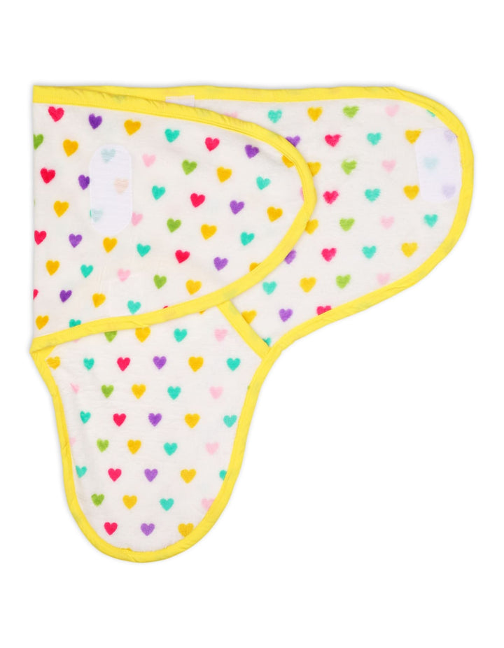 Baby Wrapping Sheets Bambies Hearts Multicolor at Zubaidas
