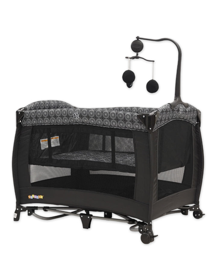 Bambies 2-in-1 Portable Cribs with Rocking Feature Circle Edition at Zubaidas