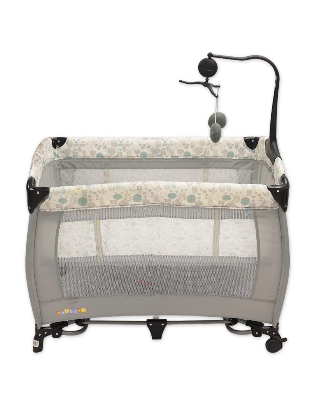 Bambies 2-in-1 Travel Cots with Rocking Feature Foliage Edition at Zubaidas