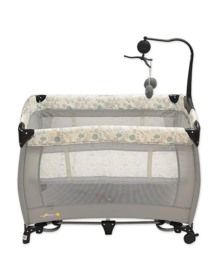 Bambies 2-in-1 Travel Cots with Rocking Feature Foliage Edition at Zubaidas