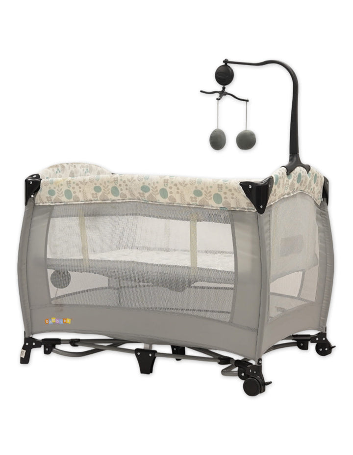 Bambies 2-in-1 Travel Cribs with Rocking Feature Foliage Edition at Zubaidas
