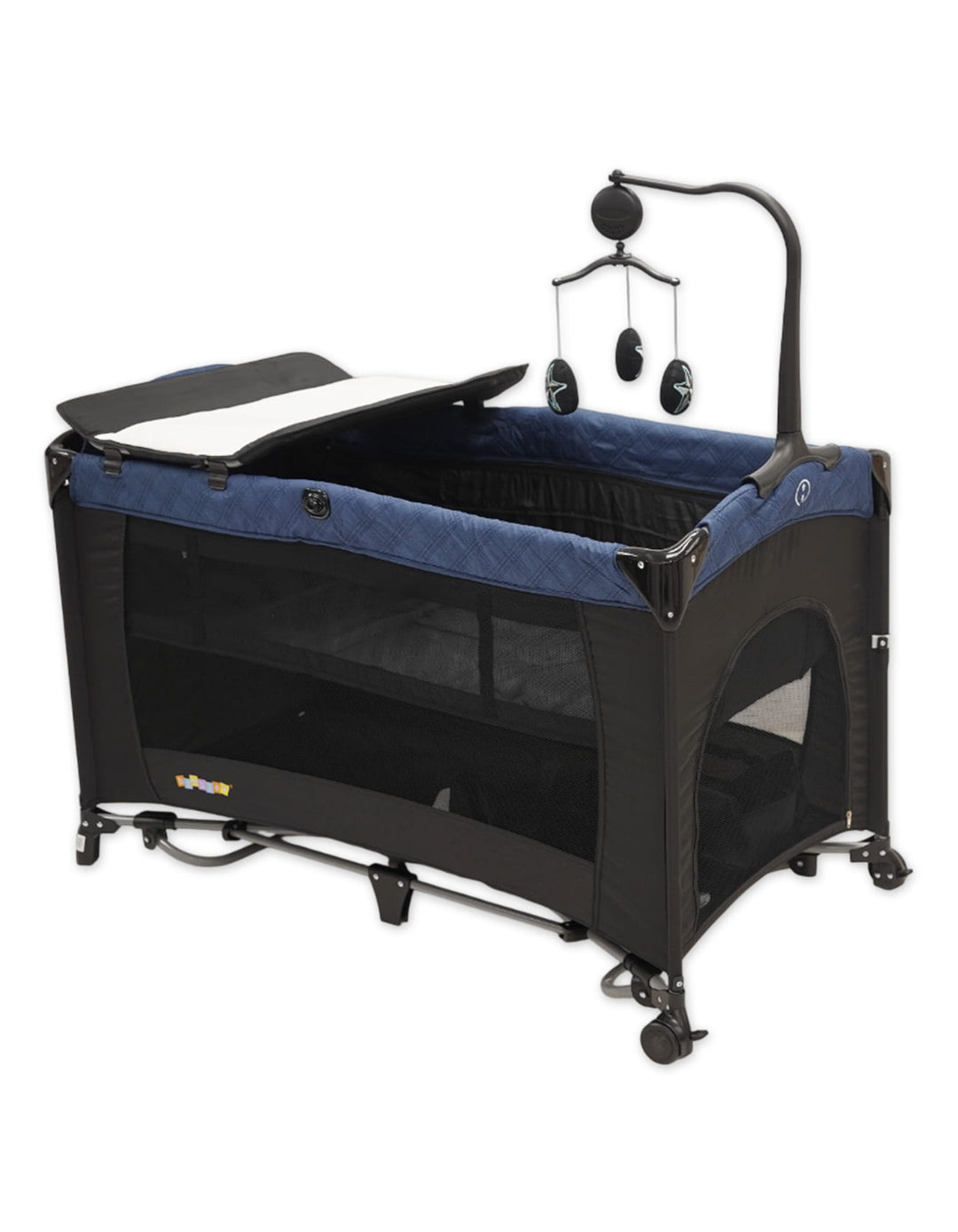 Bambies 3-in-1 Premium Playards with Drop Side, Changing Station and Rocking at Zubaidas