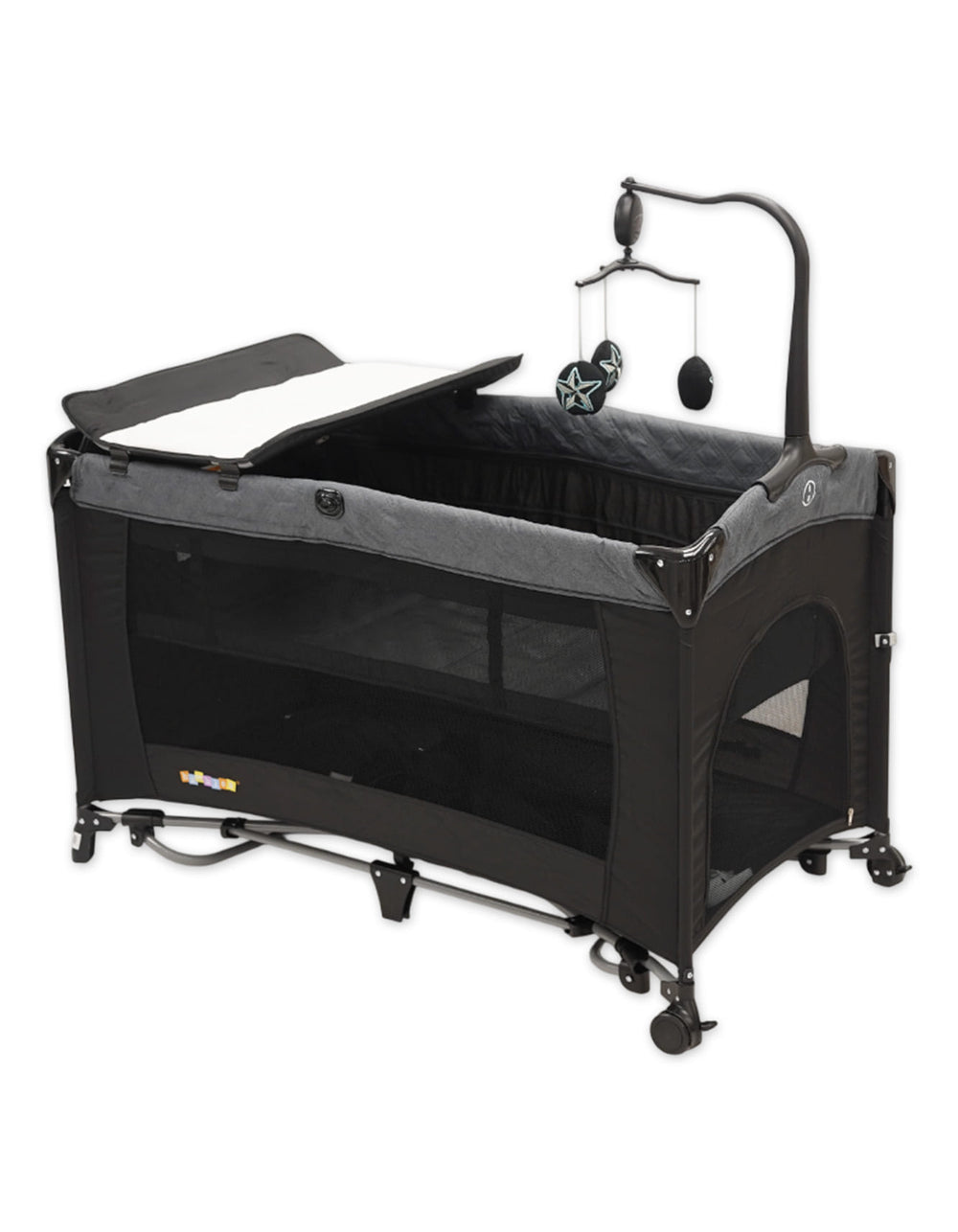 Bambies 3-in-1 Premium Playards with Drop Side, Changing Station and Rocking at Zubaidas