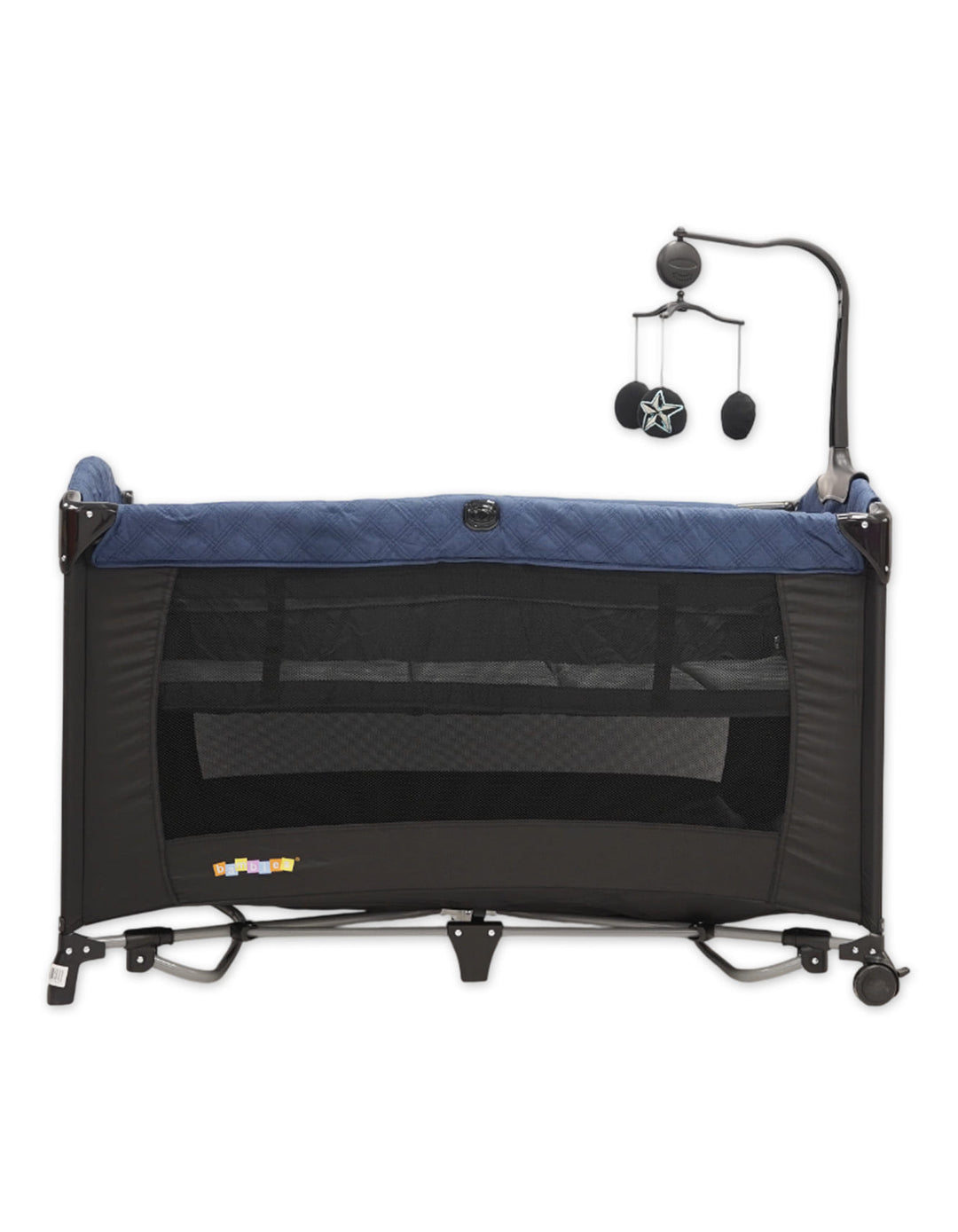 Bambies 3-in-1 Premium Portable Cribs with Drop Side, Changing Station and Rocking at Zubaidas