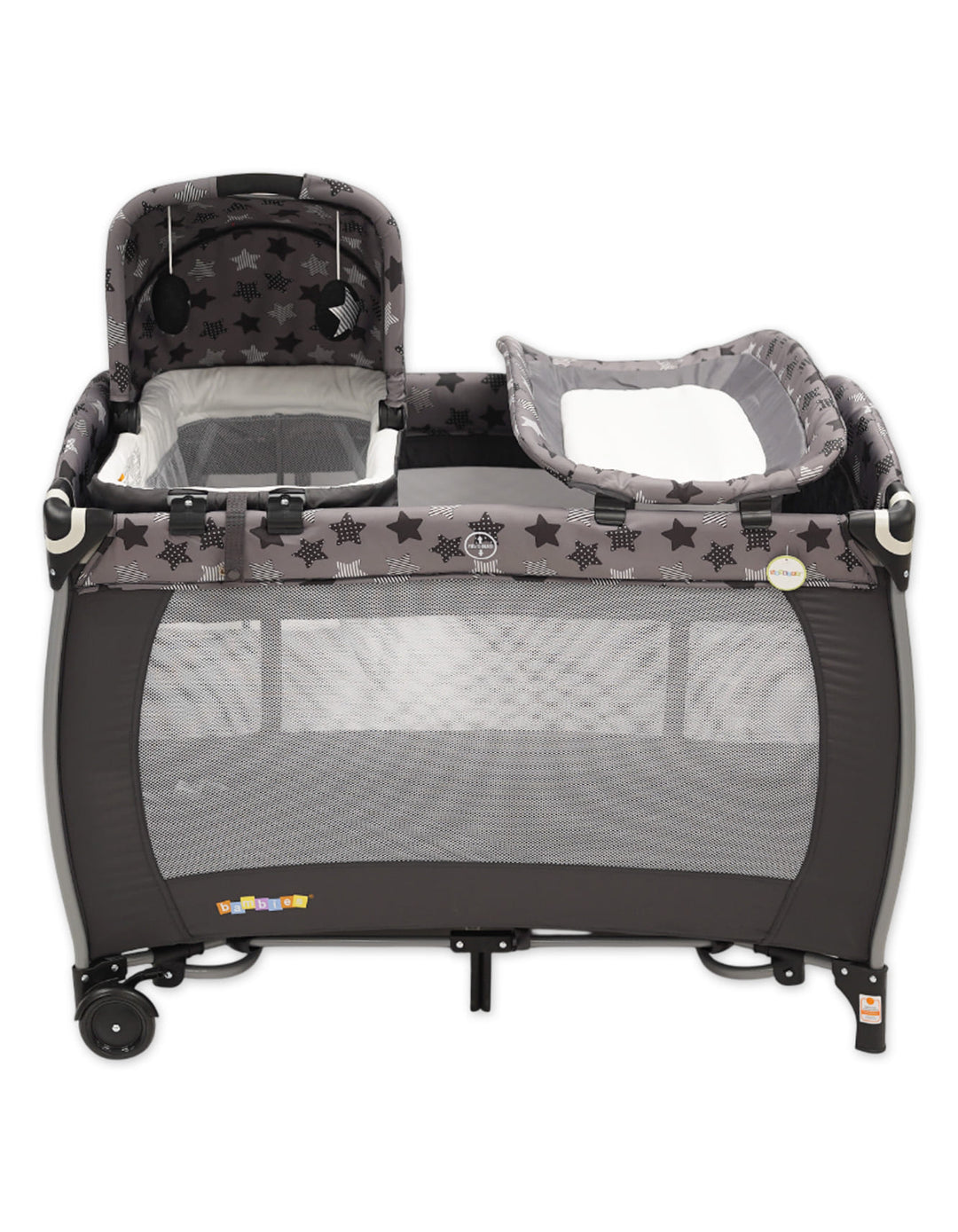 Bambies 4-in-1 Deluxe Travel Cots with Bassinet, Changing Station and Rocking at Zubaidas