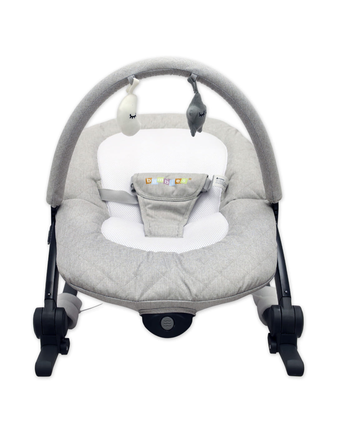 Bambies Baby Bouncer & Rocker with Vibrations Light Grey at Zubaidas Best Online Baby Store in Pakistan