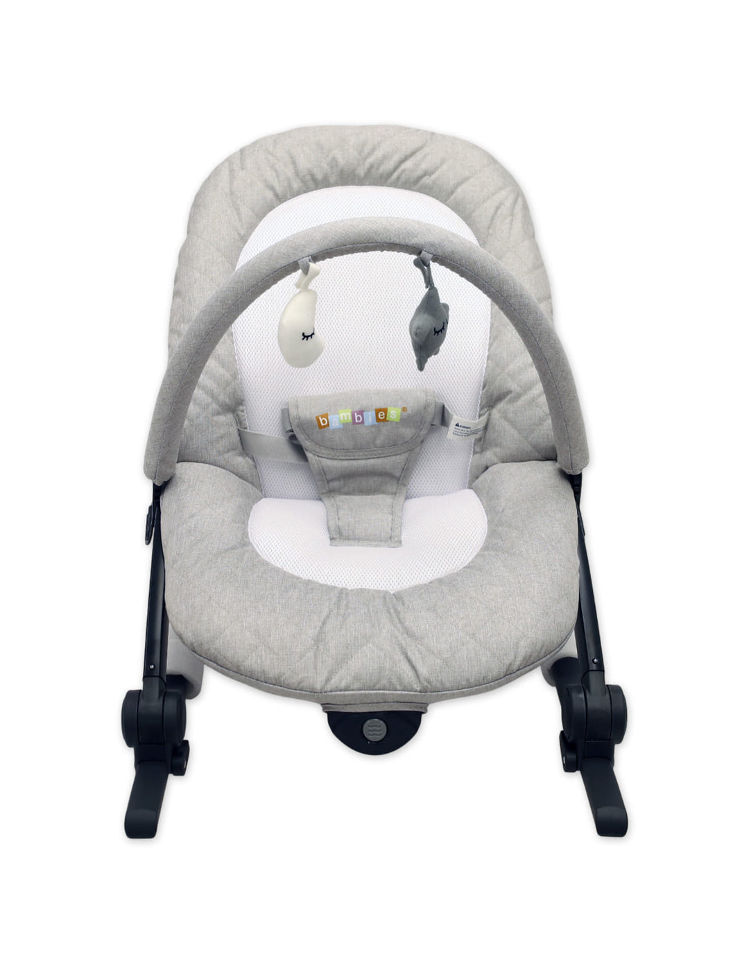 Bambies Baby Bouncer & Rocker with Vibrations Light Grey at Zubaidas Best Baby Store in Pakistan