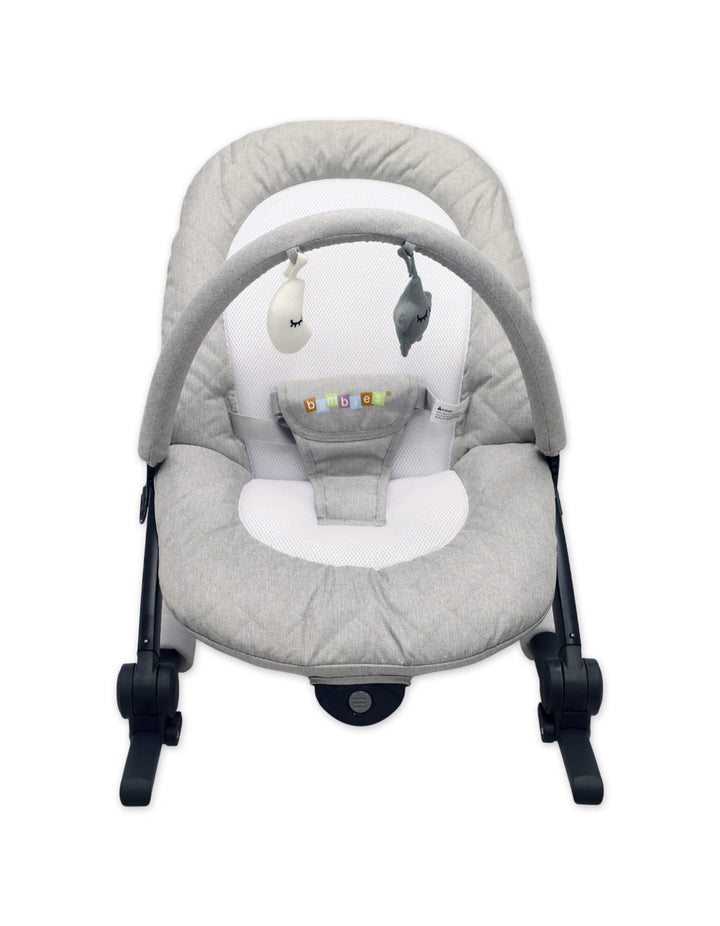 Bambies Baby Bouncer & Rocker with Vibrations Light Grey at Zubaidas Best Baby Store in Pakistan