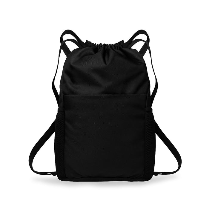 Bembel Drawstring Bag Black Backpack 17 Inches at Zubaidas