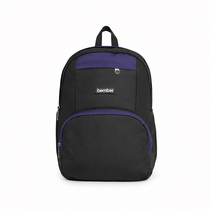 Bembel Middle School Bag Black and Blue Backpack 18 inches at Zubaidas