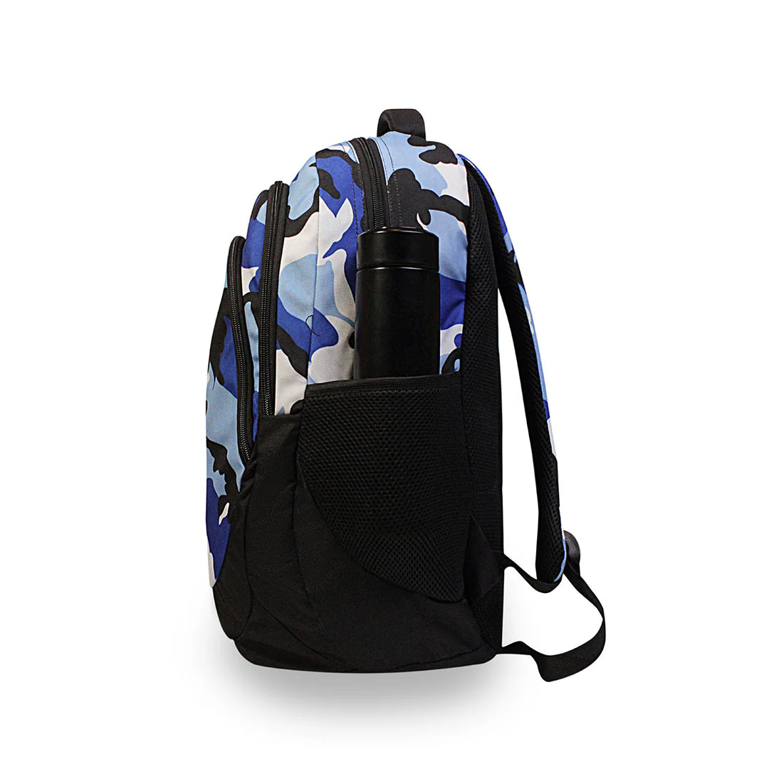 Bembel Middle School Bag Camou Blue Backpack 18 inches at Zubaidas Official Pakistan