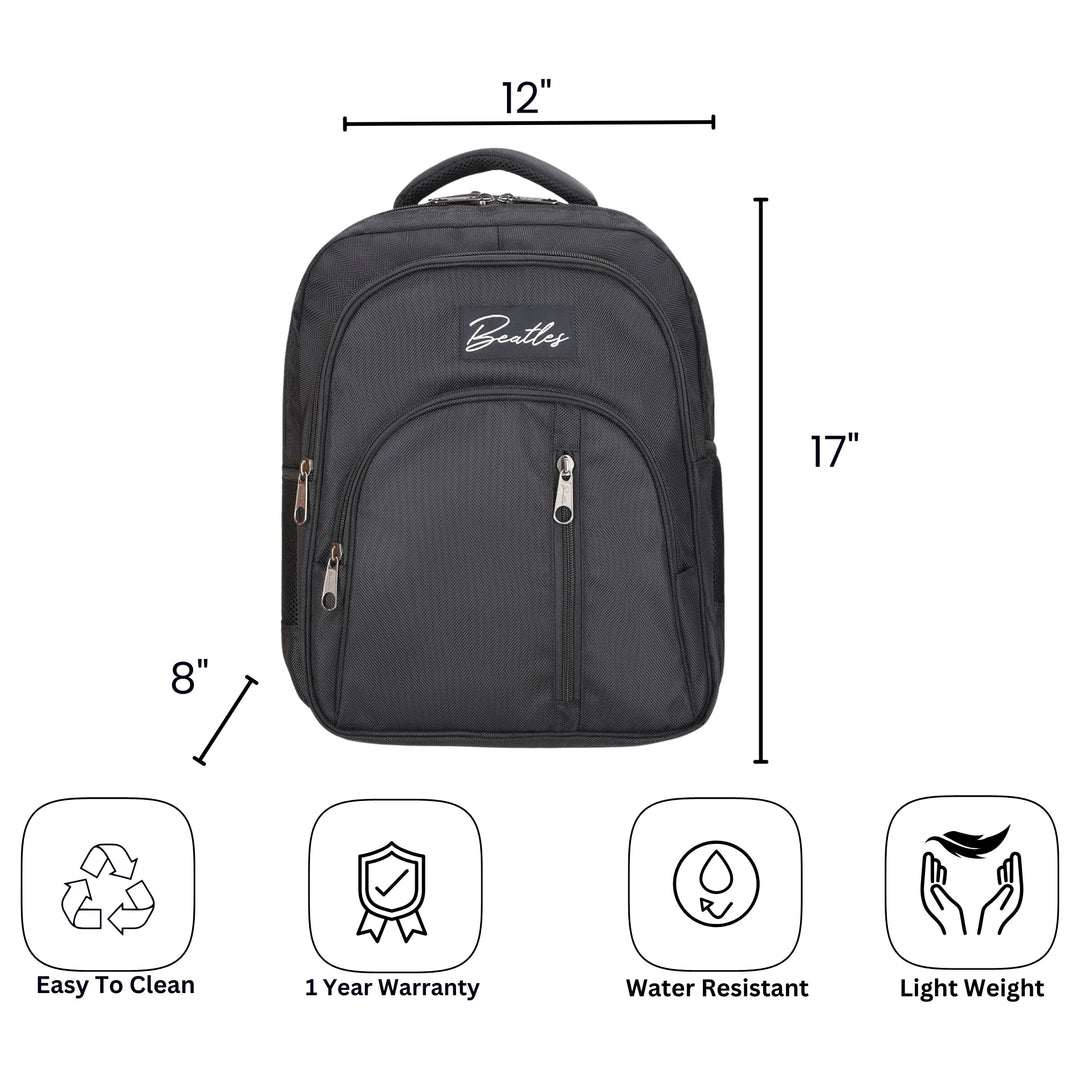 Bembel Middle School Bag Classic 2.0 Black Backpack 17 inches at Zubaidas Best Online Baby and Kids Shop in Pakistan