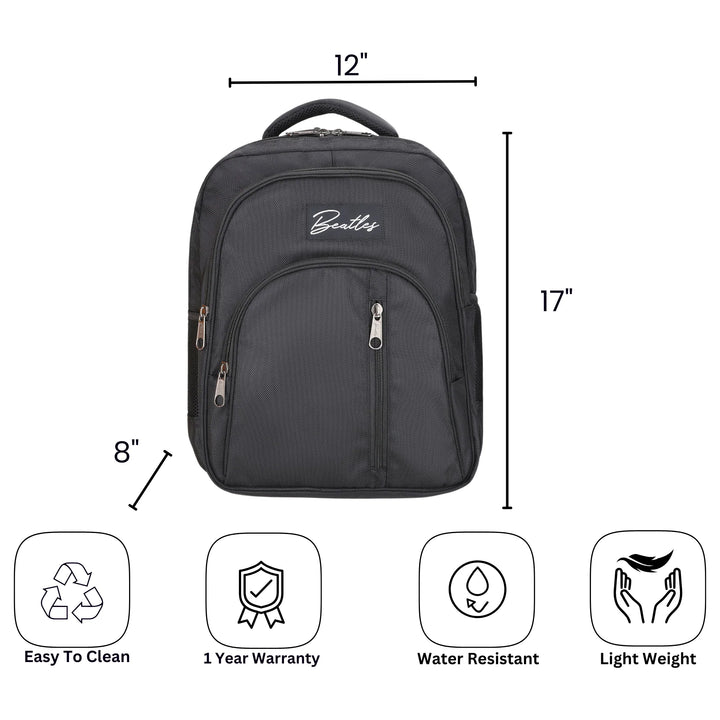 Bembel Middle School Bag Classic 2.0 Black Backpack 17 inches at Zubaidas Best Online Baby and Kids Shop in Pakistan
