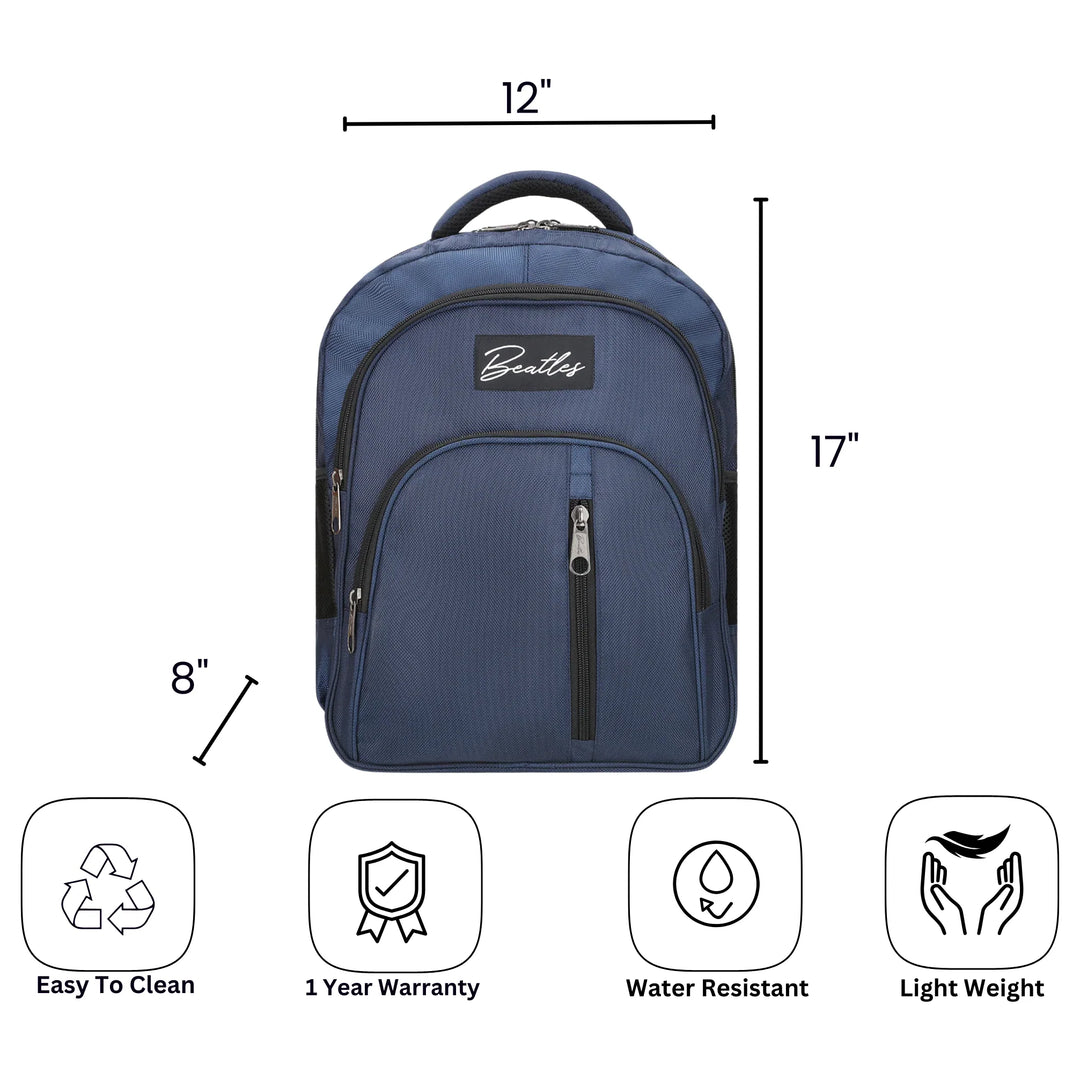 Bembel Middle School Bag Classic 2.0 Navy Blue Backpack 17 inches at Zubaidas Best Online Baby and Kids Shop in Pakistan