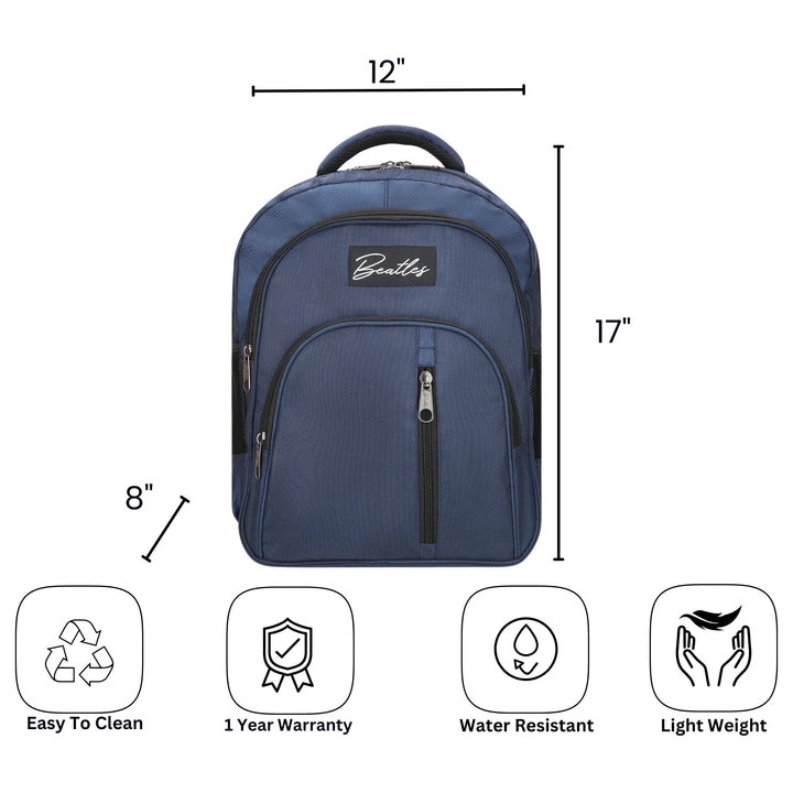 Bembel Middle School Bag Classic 2.0 Navy Blue Backpack 17 inches at Zubaidas Best Online Baby and Kids Shop in Pakistan