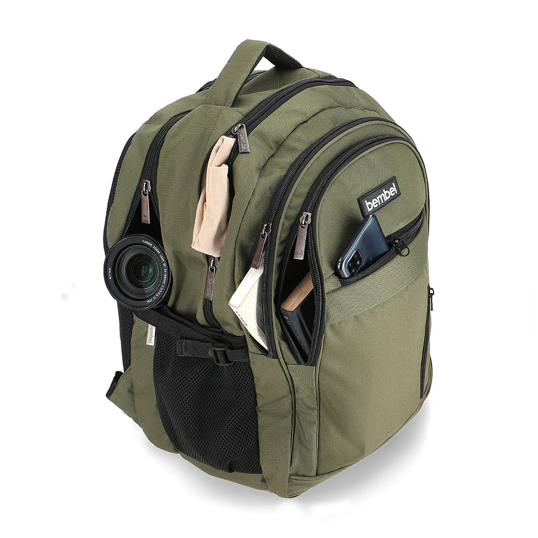 Bembel Secondary School Bag Basic 2.0 Army Green Backpack 19 Inches at Zubaidas Online Pakistan