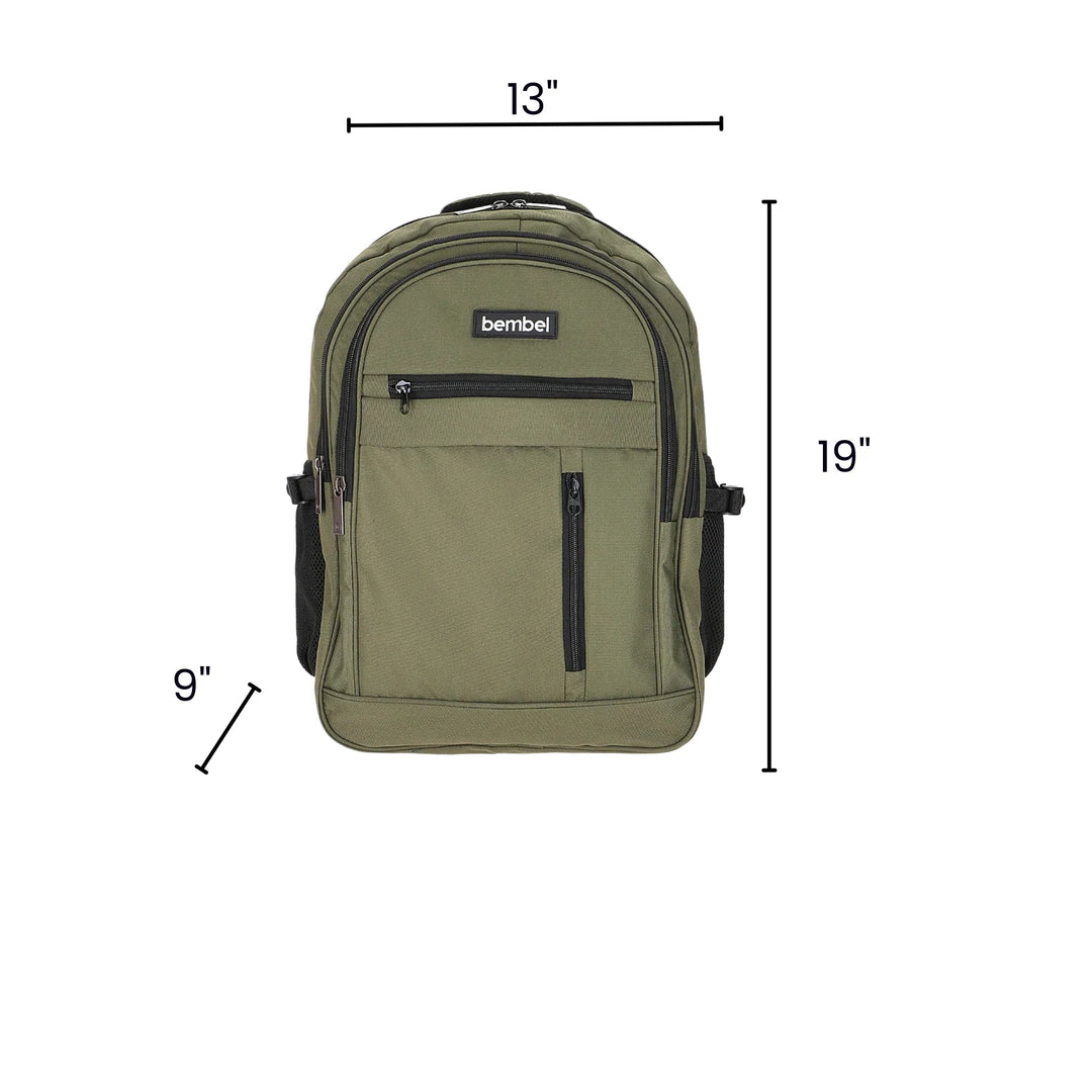 Bembel Secondary School Bag Basic 2.0 Army Green Backpack 19 Inches at Zubaidas Most Trusted Baby and Kids Store in Pakistan