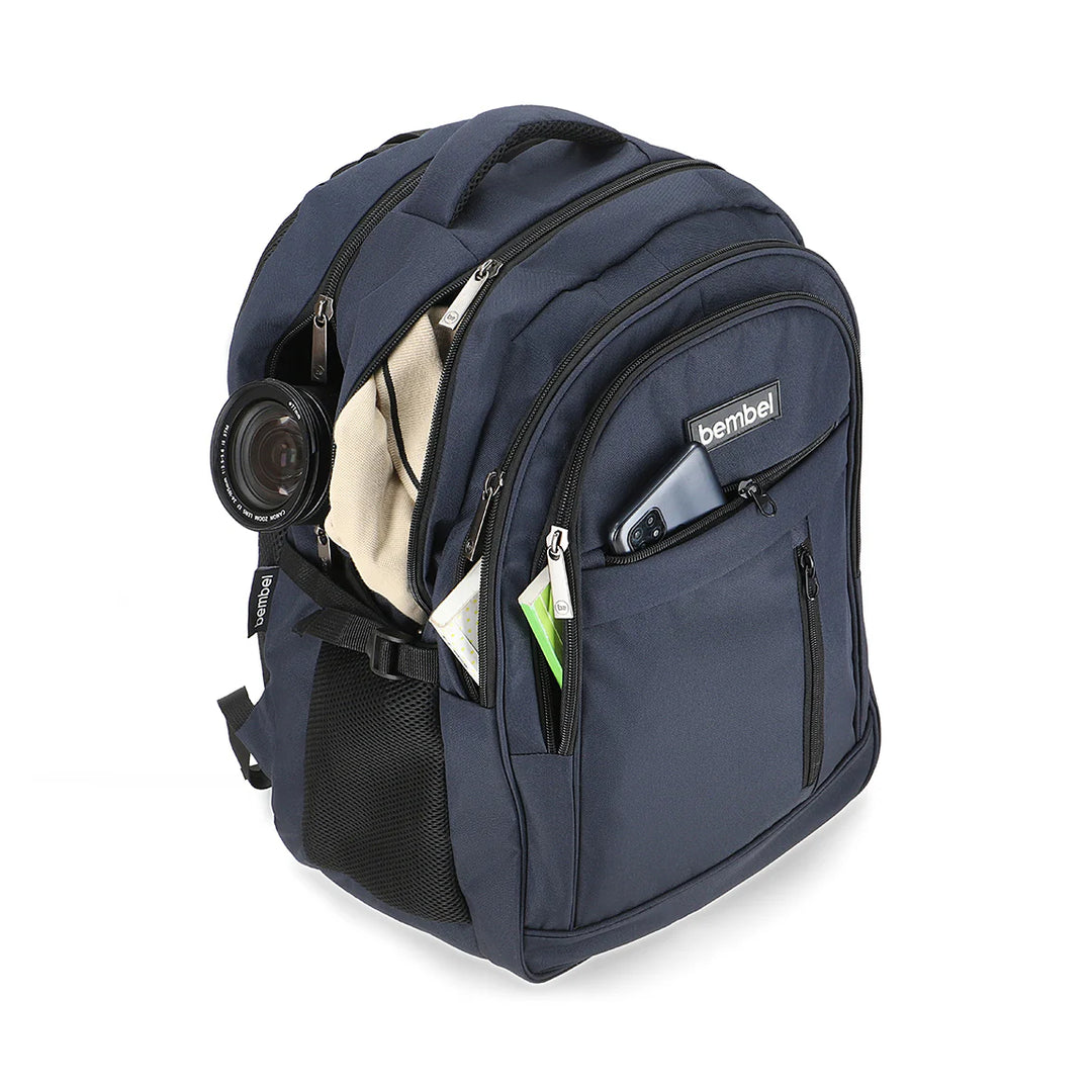 Bembel Secondary School Bag Basic 2.0 Navy Blue Backpack 19 Inches at Zubaidas Online Pakistan