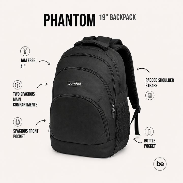 Bembel Secondary School Bag Phantom Backpack 19 Inches at Zubaidas Most Trusted Baby and Kids Store in Pakistan
