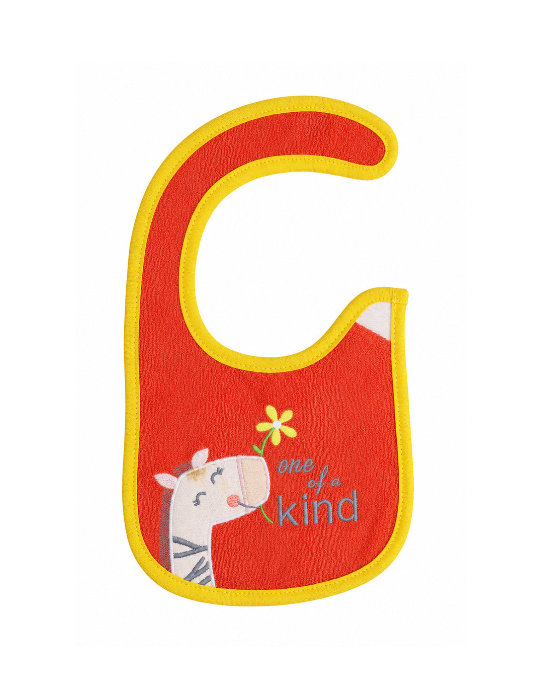 Zubaida's Bib Red & Mustard - Giraffe - Zubaidas Official™